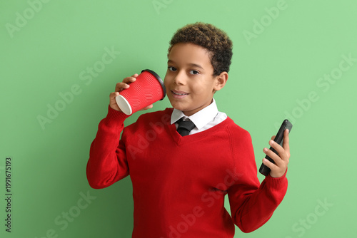 Little African-American boy...