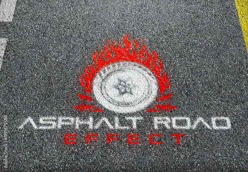 Asphalt Road Text Effect PSD