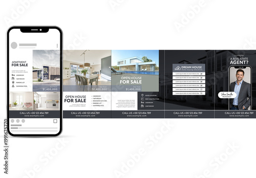 Real State Social Media Carousel Post