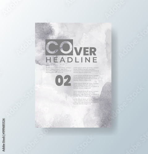 Cards with watercolor background. Design for your cover, date, postcard, banner, logo.