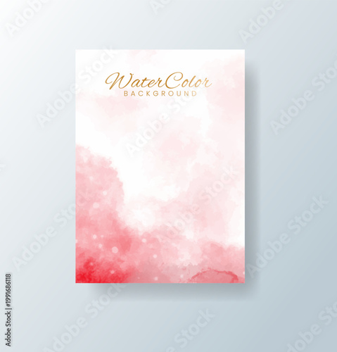 Cards with watercolor background. Design for your cover, date, postcard, banner, logo.