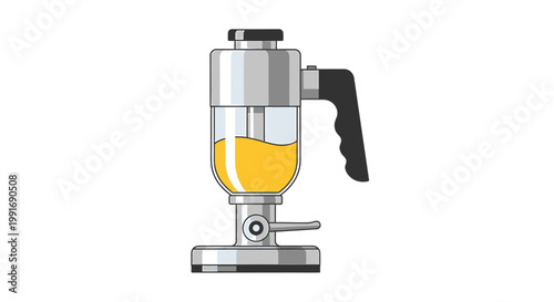 Manual espresso coffee machine brewer.