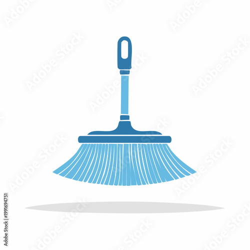 Blue Broom Icon