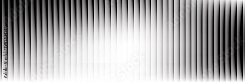 Transparent corrugated plastic ribbed glass background with abstract line patterns. 3D gradient light effects for retail windows or architectural panels.