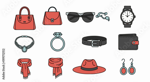 A collection of stylish accessories for personal adornment and everyday use