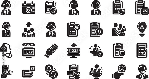 Business Icons for Marketing and Communication Strategy