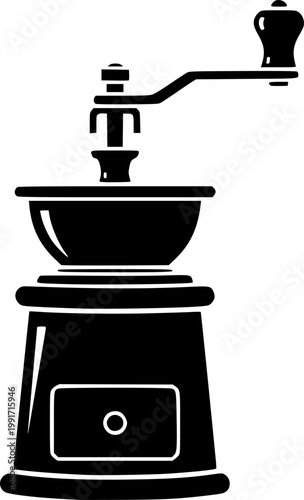 Black silhouette of a valve on a isolated on white background

