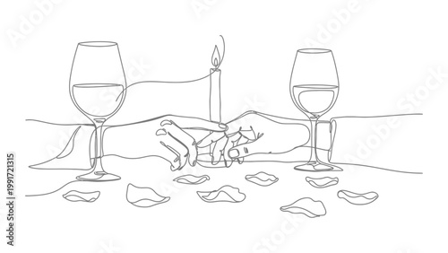 a romantic candlelit dinner for two.