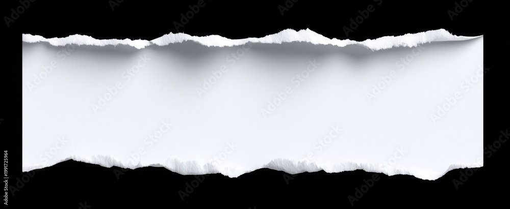 Fototapeta premium torn or ripped white paper evokes nostalgia with its realistic jagged edges on transparent png background
