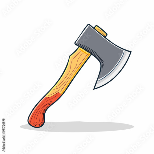 Cartoon Axe Illustration