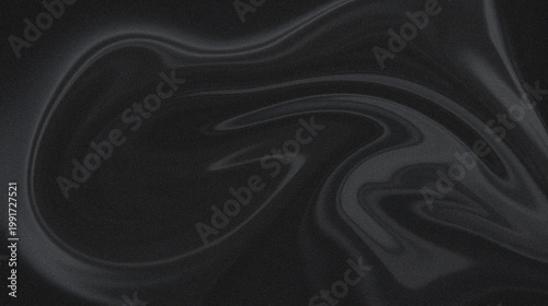 Quadro su tela Minimalist dark liquid swirl abstract background, with grainy texture, and soft