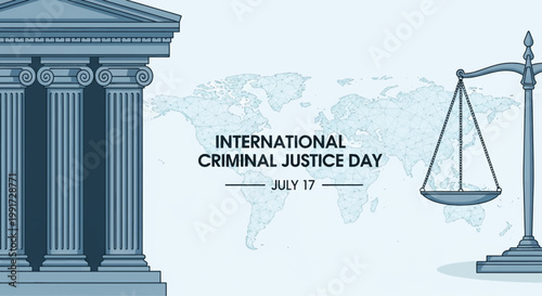 International Criminal Justice Day, law, justice, scales, court, blue