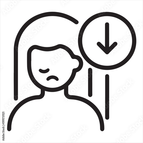 Restlessness icon vector image can be used for adhd
