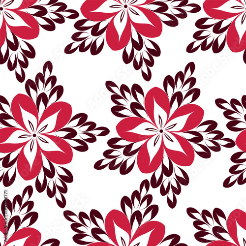 coquette seamless purple and yellow flowers pattern. Delicate petals and vibrant blossoms create an artistic and vintage botanical illustration. pastel flower seamless pattern