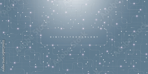 Motherboard technology circuit board background texture design. Creative idea AI banner concept for internet technology. Digital motherboard concept for poster, cover, banner, header, web template