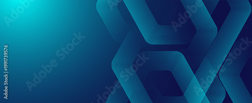 Modern digital technology background design with hexagons. Futuristic technology hexagonal abstract mesh concept. Geometric stripe line art design for poster, brochure, cover, banner, website, header.