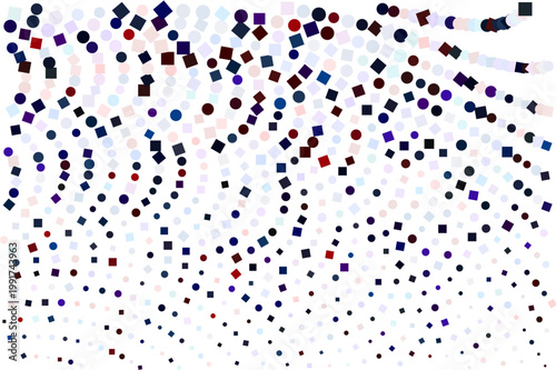 Colorful geometric dots pattern, abstract background design, multicolored pixel art, vibrant digital illustration