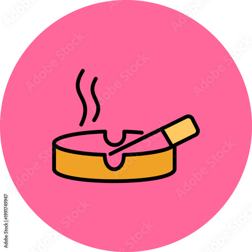 Ashtray Icon Design