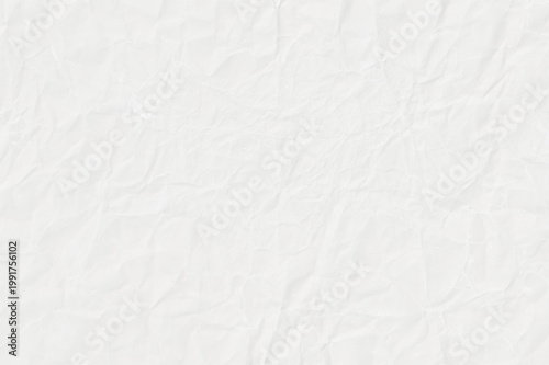 White crumpled paper texture with realistic wrinkles and creases.