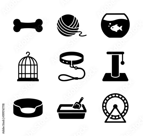 science and chemistry icon set