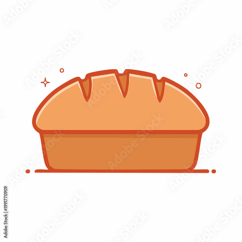 Vector illustration of a loaf of bread