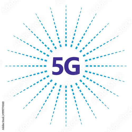Future 5g high speed network technology connection  vector graphic design.