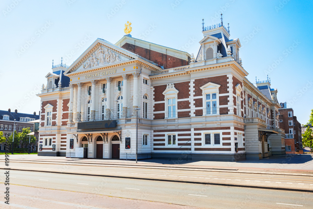 Fototapeta premium Concertgebouw concert hall building in Amsterdam, Netherlands