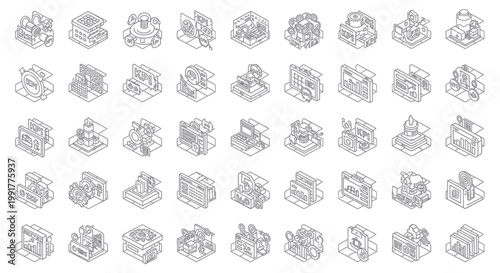 40 gift box icons, gift box set, box illustrations, vector gift boxes