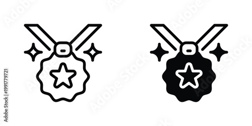 VIP Badge Vector Line Icon for business and corporate