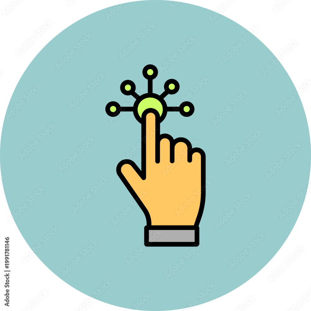 Obraz premium Interactive Icon Design