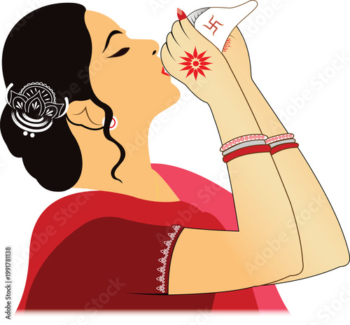 durga puja celebration and india festival design.