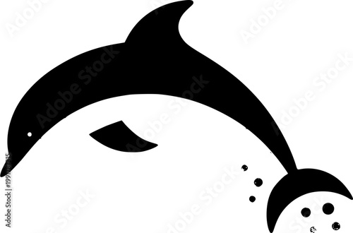 A sleek grey dolphin leaps gracefully in an ultra-realistic photograph, its smooth skin adorned with water droplets against a pristine white backdrop