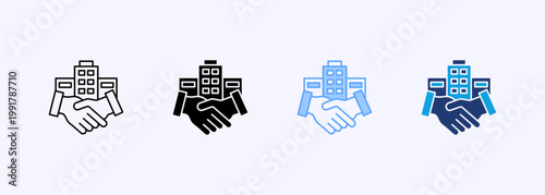 Land Acquisition Icon Set Multistyle Various Collection Element For Design