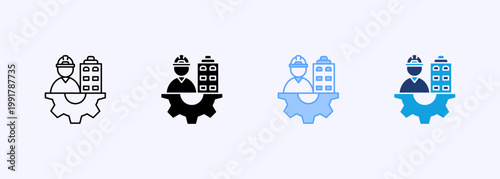 Engineering Icon Set Multistyle Various Collection Element For Design