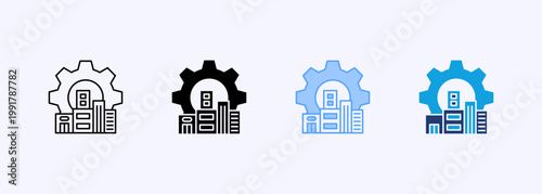 Infrastructure Icon Set Multistyle Various Collection Element For Design
