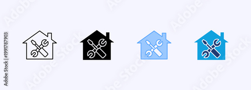 Renovation Icon Set Multistyle Various Collection Element For Design