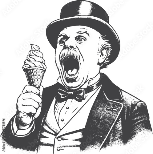 Vintage Mexican Man with Sombrero Pointing Gesture, Retro Mariachi Character, Engraving Style Vector Illustration