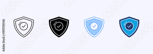 Protection Icon Set Multistyle Various Collection Element For Design