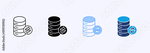 Backup Icon Set Multistyle Various Collection Element For Design