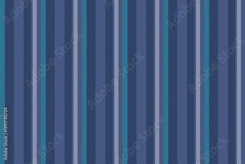 Cowel lines seamless vector, composition background fabric stripe. Critain pattern texture vertical textile in blue and dark colors.