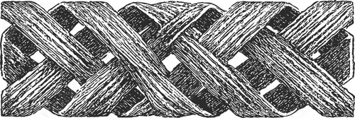 Intricate hand drawn braided wood pattern detailed rustic woven texture design traditional natural craftsmanship ornament