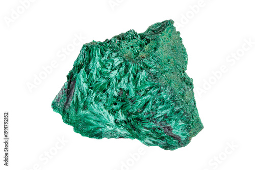 Foto Natural malachite stone with distinctive green copper ore patterns displaying ge