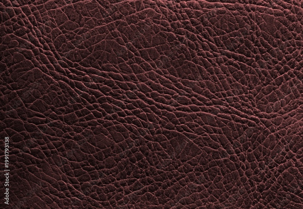 Fototapeta premium Background texture dark leather with fine crack lines