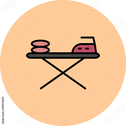 Iron Board Icon Design