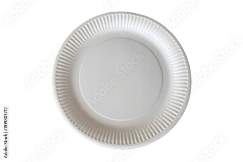 disposable plate, paper on a transparent background