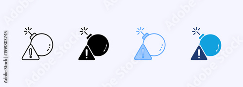 Threat Icon Set Multistyle Various Collection Element For Design
