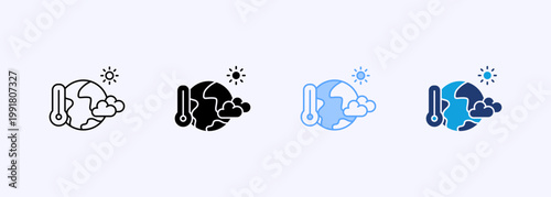 Climate Icon Set Multistyle Various Collection Element For Design