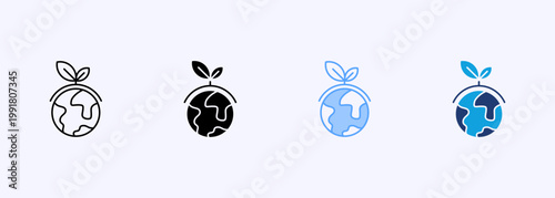 Organic Icon Set Multistyle Various Collection Element For Design