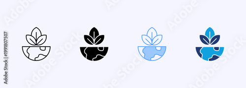 Nature Icon Set Multistyle Various Collection Element For Design