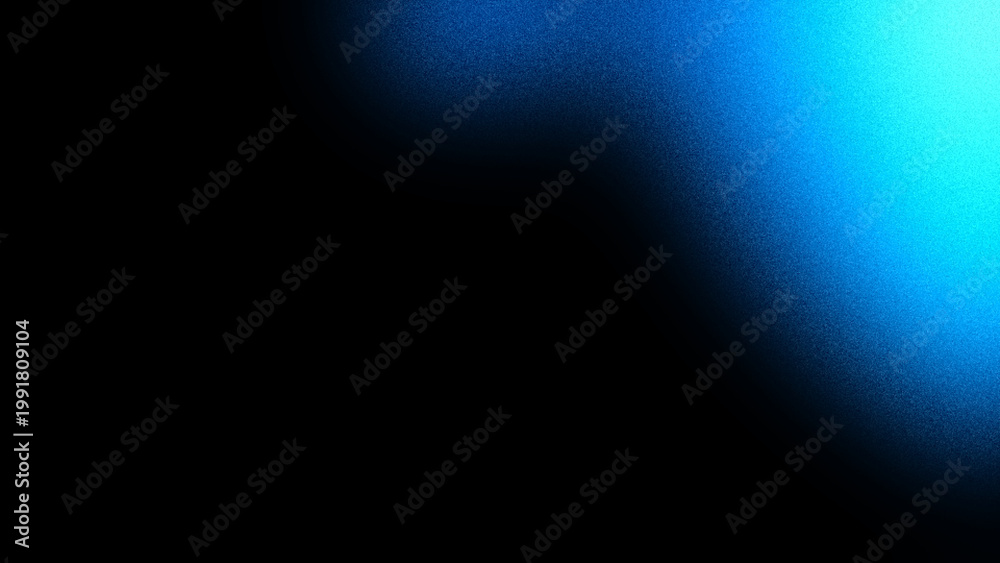 Obraz premium Noisy blue and cyan gradient background with deep smooth liquid flow for modern digital interface mockup.